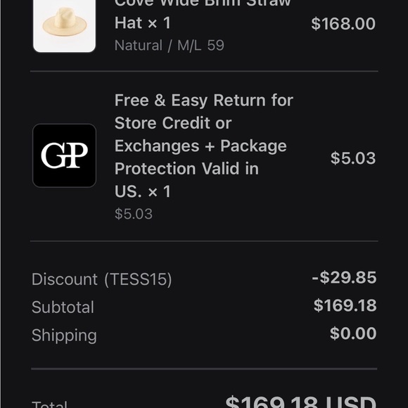 GIGI PIP Cove Wide Brim Straw Hat with Brown Band main image 6